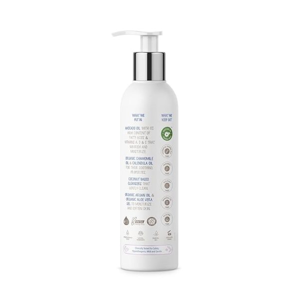 The Moms Co. Tear-Free Natural Baby Wash with Calendula, Avocado Oils and USDA-Certified Organic Oils Like Argan, Chamomile (200 ml) - Image 6