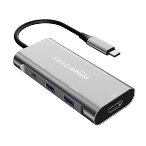 HAPIPOLA USB C HUB 3.0 for Type-c Port,8 in 1 Adapter for pc Accessories with USB-C 4K HDMI SD/TF Ethernet Adaptor HUB for Tablet PC Phone,Compatible with Laptop iPad iPhone MacBook Pro, Chrome Book