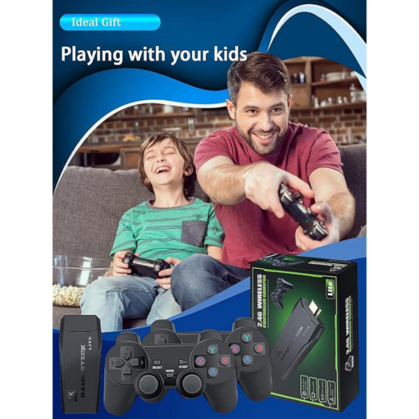 Sadhwanis ™ Wireless Console Game Stick Video Game Console Built-in 15000 Classic Games 8 Bit Mini Retro Controller HDMI Output Dual Player-4K Ultra HD Game Stick - Image 5