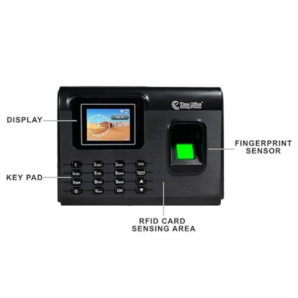 Team Office Fingerprint, Card, Wi-Fi and Cloud Based Attendance Device(Finger, Wi-Fi, Battery, Black) - Image 3