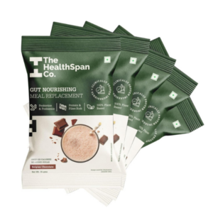 The Healthspan Co. | Meal Replacement Drink for men & women to manage weight & inch | Only 122 Calories | With Fiber & Probiotics | Plant Based Protein