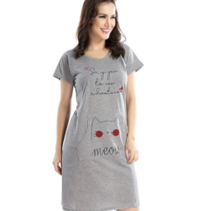 AV2 Women's Cotton Printed Knee Length Nighty