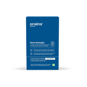 Origins Nutra Bone Strength supplement with Calcium+Vitamin D3+K2-7 for Stronger Bones 56 Capsules