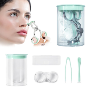 MUNLIT Color Contact Lenses Wearing Aids — Eye Contact Removal Tweezers, Scleral Lens Inserter, Contact Lens Case, Contact Lens Eyelid Wearingtool for Travel
