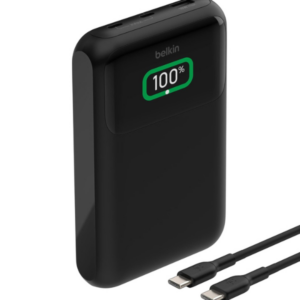 Belkin 65W 20000mAH Mobile & Laptop Power Bank | 2 USB-C PD Port | Portable Charger for MacBook, iPhone Series, iPad Pro, Samsung Galaxy, Google Pixel & More | 2 Years Warranty & Upto 2L CEW | Black
