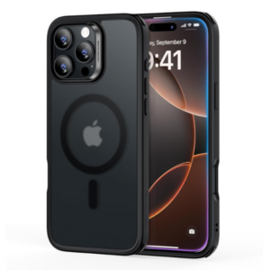 ESR for iPhone 16 Pro Case, Compatible with MagSafe, Shockproof Military-Grade Protection, TPU, Magnetic Phone Case for iPhone 16 Pro, Classic Hybrid Case (HaloLock), Frosted Black