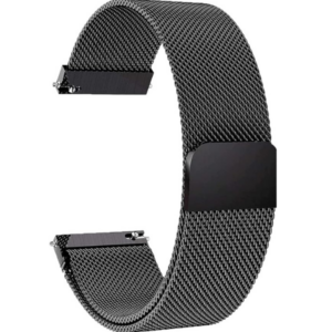HUMBLE Stainless Steel 19mm Chain Strap with Magnetic Buckle Compatible with Noise Colorfit Pro 2, Boat Storm Smart Watch & Watches with 19mm Lugs
