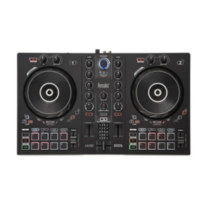Hercules DJ Inpulse 300 Dj Controller With Usb 2 Tracks With 16 Pads And Sound Card, Black