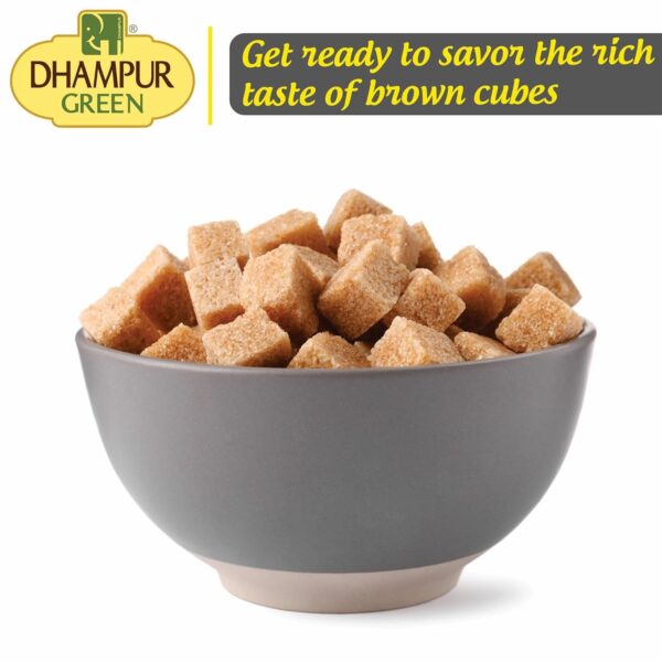 Dhampure Speciality Brown Sugar Cubes | Rough Cut Sugar Cubes, 800G | Sugar Cubes For Tea And Coffee | Sulphurless | No Chemicals - Image 3