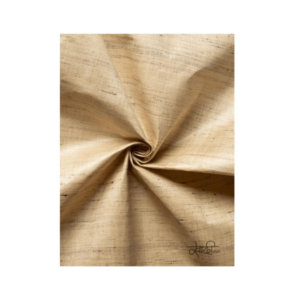Stunning Light Golden Katia Silk Khadi Fabric – 100% Organic Handwoven & Hand-Dyed Silk Fabric for Dresses, Jumpsuits & Summer Shirts – Khadi Fabric by The Meter